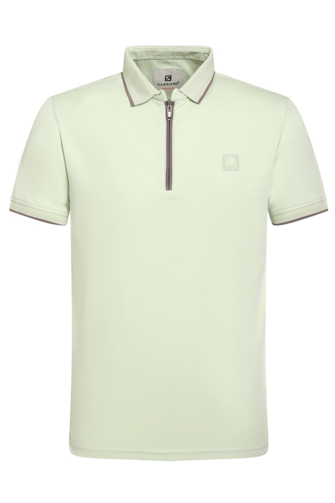 PREMIUM ZIPPER POLO 235920 MINT GREEN